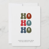 ホホホホレトロタイポグラフィ写真 シーズンカード (正面)