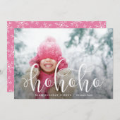 ホホホホワイトオーバーレイホリデーフォト シーズンカード (正面/裏面)