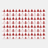 ホホホホーがクリスマスツリーのクリスマスを点灯 ラッピングペーパーシート (正面2)