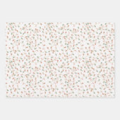 ホホホホーがクリスマスツリーのクリスマスを点灯 ラッピングペーパーシート (正面)