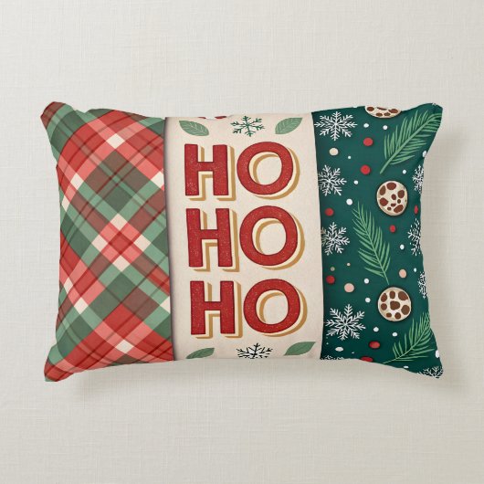 ホホホホークリスマス装飾用クッション アクセントクッション (正面)
