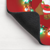 ホホホホーサンタクロースinクリスマスライトカスタム マウスパッド (コーナー)