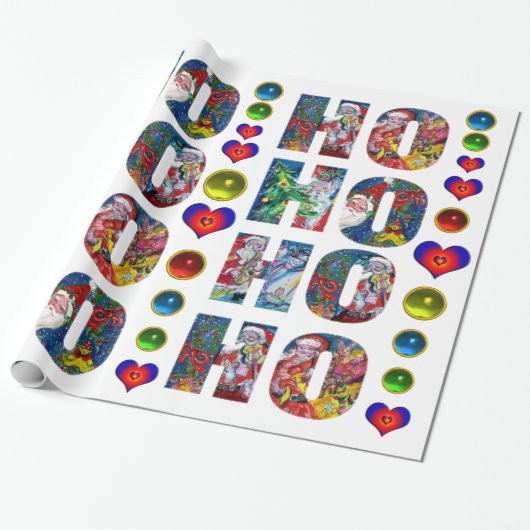 ホホホホーサンタミュージカルクリスマスナイト ラッピングペーパー (アンロールド)