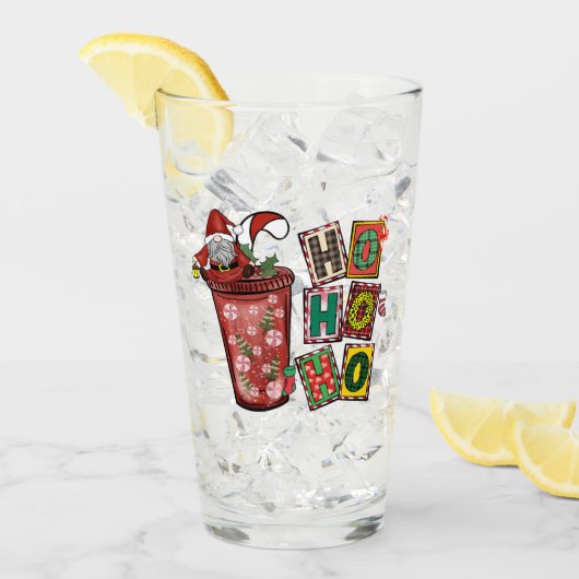 ホホホホーチリスマス格言 タンブラーグラス (アイス正面)