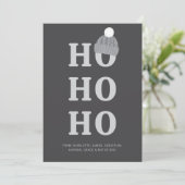ホホホホーパーソナライズされたクリスマス シーズンカード (スタンド正面)