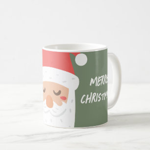 ホホホホーパーソナライズされたメリークリスマスサンタクロース コーヒーマグカップ