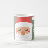 ホホホホーパーソナライズされたメリークリスマスサンタクロース コーヒーマグカップ (中央)