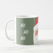 ホホホホーパーソナライズされたメリークリスマスサンタクロース コーヒーマグカップ (左)