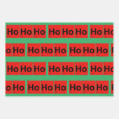 ホホホホー元素周期表クリスマス ラッピングペーパーシート (正面2)