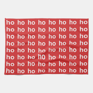 ホホホホー赤クリスマス キッチンタオル