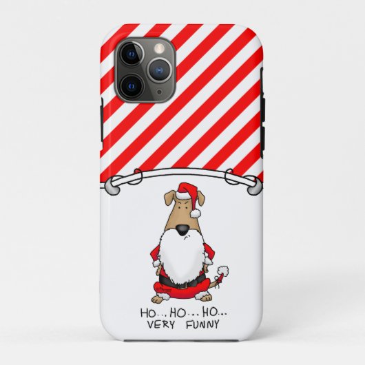 ホホホホー非常におもしろいサンタコスメ怒ントドッグかわいい Case-Mate iPhoneケース (裏面)