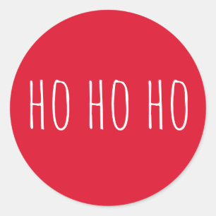 ホホホホー・クリスマス レッドコージーホリデーサンタクロース ラウンドシール