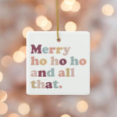 ホホホホー・クリスマス |レトロ休日の写真 セラミックオーナメント