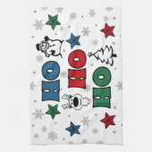 ホホホホー・ホー・クリスマス・デザイン キッチンタオル (縦)