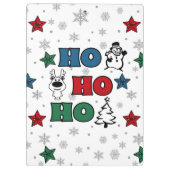 ホホホホー・ホー・クリスマス・デザイン クリップボード (裏面)