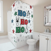 ホホホホー・ホー・クリスマス・デザイン シャワーカーテン (インサイチュ)