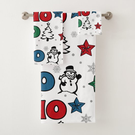 ホホホホー・ホー・クリスマス・デザイン バスタオルセット (インサイチュ)