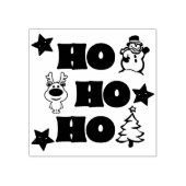 ホホホホー・ホー・クリスマス・デザイン ラバースタンプ (インプリント)