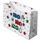 ホホホホー・ホー・クリスマス・デザイン ラージペーパーバッグ (裏面アングル)