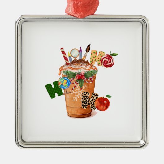 ホホホホ先生 メタルオーナメント (正面)