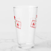 ホホホホ |おもしろいクリスマス化学ギークユーモア タンブラーグラス (左)