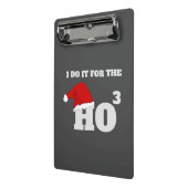 ホホホホ |クリスマスおもしろい文字ホリデーギフト ミニクリップボード (アングル2)