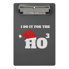 ホホホホ |クリスマスおもしろい文字ホリデーギフト ミニクリップボード