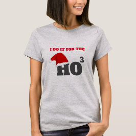 ホホホホ |クリスマスおもしろい文字ホリデーギフト Tシャツ