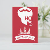 ホホホホ |レッドクリスマスモダンおもしろいクリスマスカード (スタンド正面)