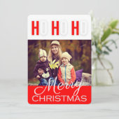 ホホホメリーホクリスマスグリーティングフォトカード シーズンカード (スタンド正面)