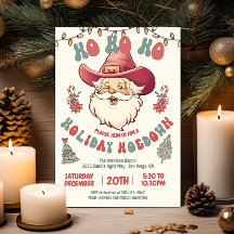 ホホホームダウンカウボーイサンタホリデークリスマスパーティー