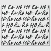 ホホホーモダンミニマル手描きクリスマス ラッピングペーパー (フラット)