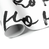 ホホホーモダンミニマル手描きクリスマス ラッピングペーパー (ロールコーナー)