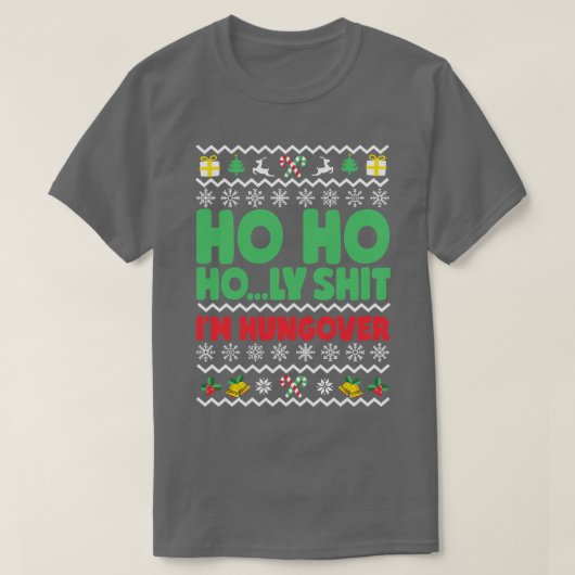 ホホホーリー 俺 ひどい二日酔いだ Tシャツ (デザイン正面)