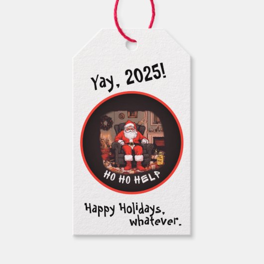 ホホホー救済ホアルダーサンタ ギフトタグ (正面)