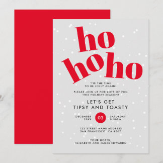 ホホホー酔っ払いとトーストクリスマスパーティー シーズンカード