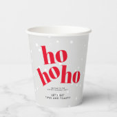 ホホホー酔っ払いとトーストクリスマスパーティー 紙コップ (裏面)
