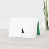 ホホホ3匹の猫メリークリスマスグリーティングカード カード (裏面)