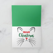 ホホホ3匹の猫メリークリスマスグリーティングカード カード (内部)