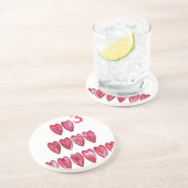 ホホホ！サンタカッコいいハート文字クリスマスラブデシ コースター (側面)