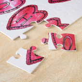 ホホホ!サンタカッコいいハート文字クリスマスラブデシ ジグソーパズル (側面)