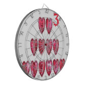 ホホホ！サンタカッコいいハート文字クリスマスラブデシ ダーツボード (正面左)