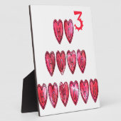 ホホホ！サンタカッコいいハート文字クリスマスラブデシ フォトプラーク (側面)