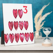 ホホホ！サンタカッコいいハート文字クリスマスラブデシ フォトプラーク (側面)