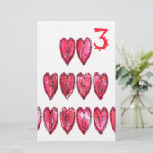 ホホホ!サンタカッコいいハート文字クリスマスラブデシ 便箋 (スタンド正面)