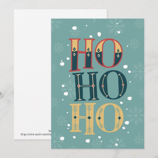 ホホホ シーズンカード (正面/裏面)