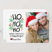 ホホホ フォト ホリデー カード (正面/裏面)