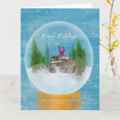 ホホホ、ホリデーシーズンだ！ カード (黄色い花)