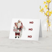 **ホホホ&メリークリスマスよ** カード (黄色い花)