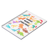 ホホホ　メリークリスマス　恐竜さん ノートブック (左側)